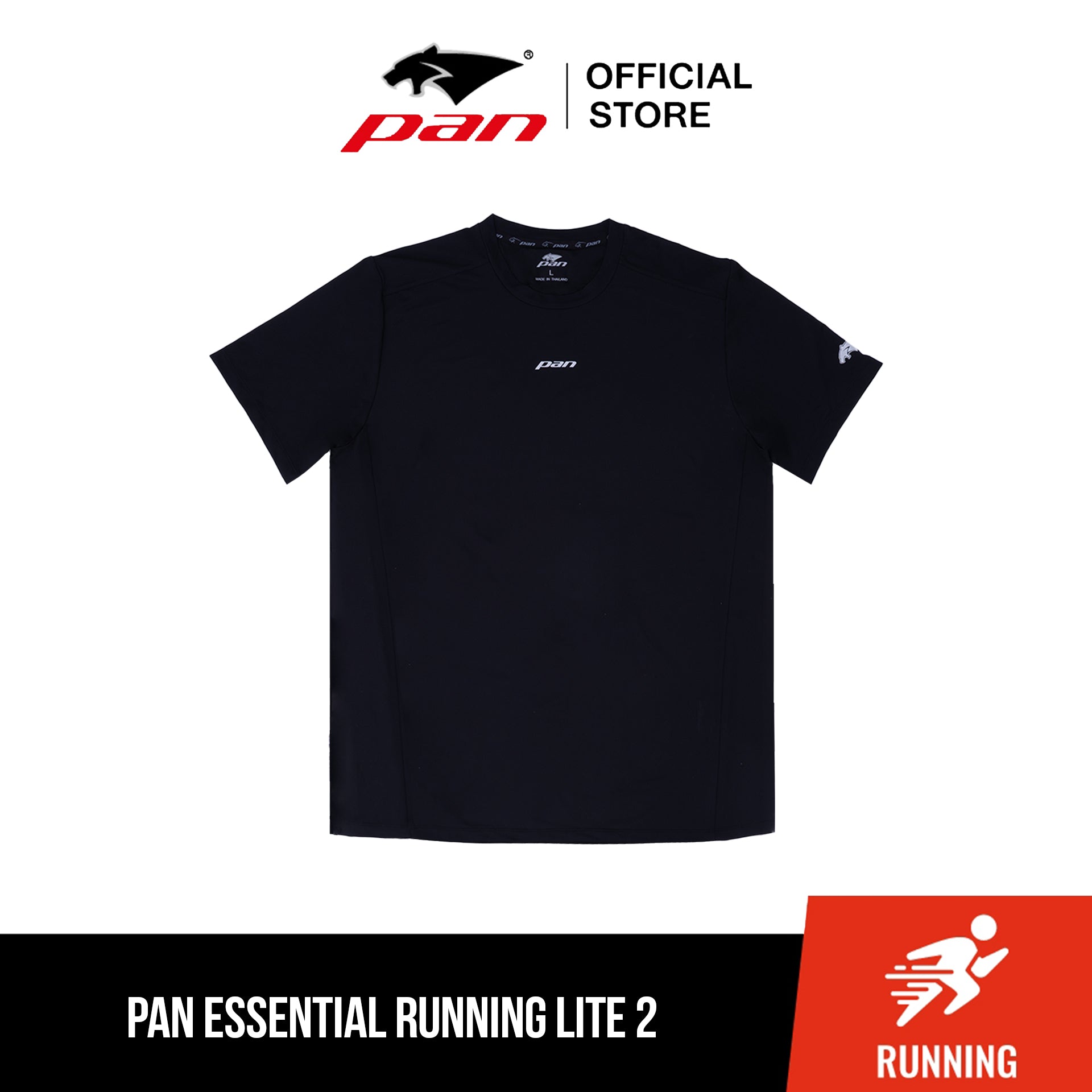PAN ESSENTIAL RUNNING LITE 2 เสื้อวิ่ง Performance พื้นฐาน เบา ใส่สบาย ระบายอากาศดี | APA16V6