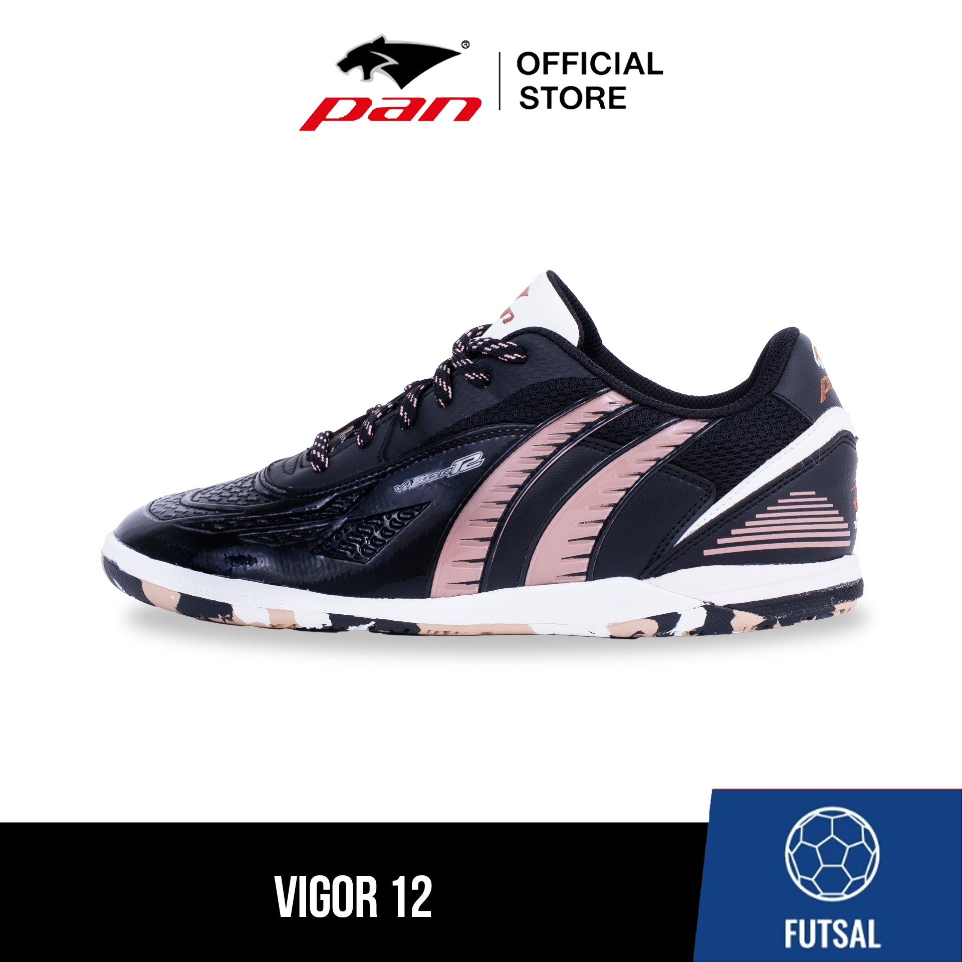 PAN | VIGOR 12 MICROFIBER/TPU FILM รองเท้าฟุตซอล สายสปีด รุ่นพรีเมียม